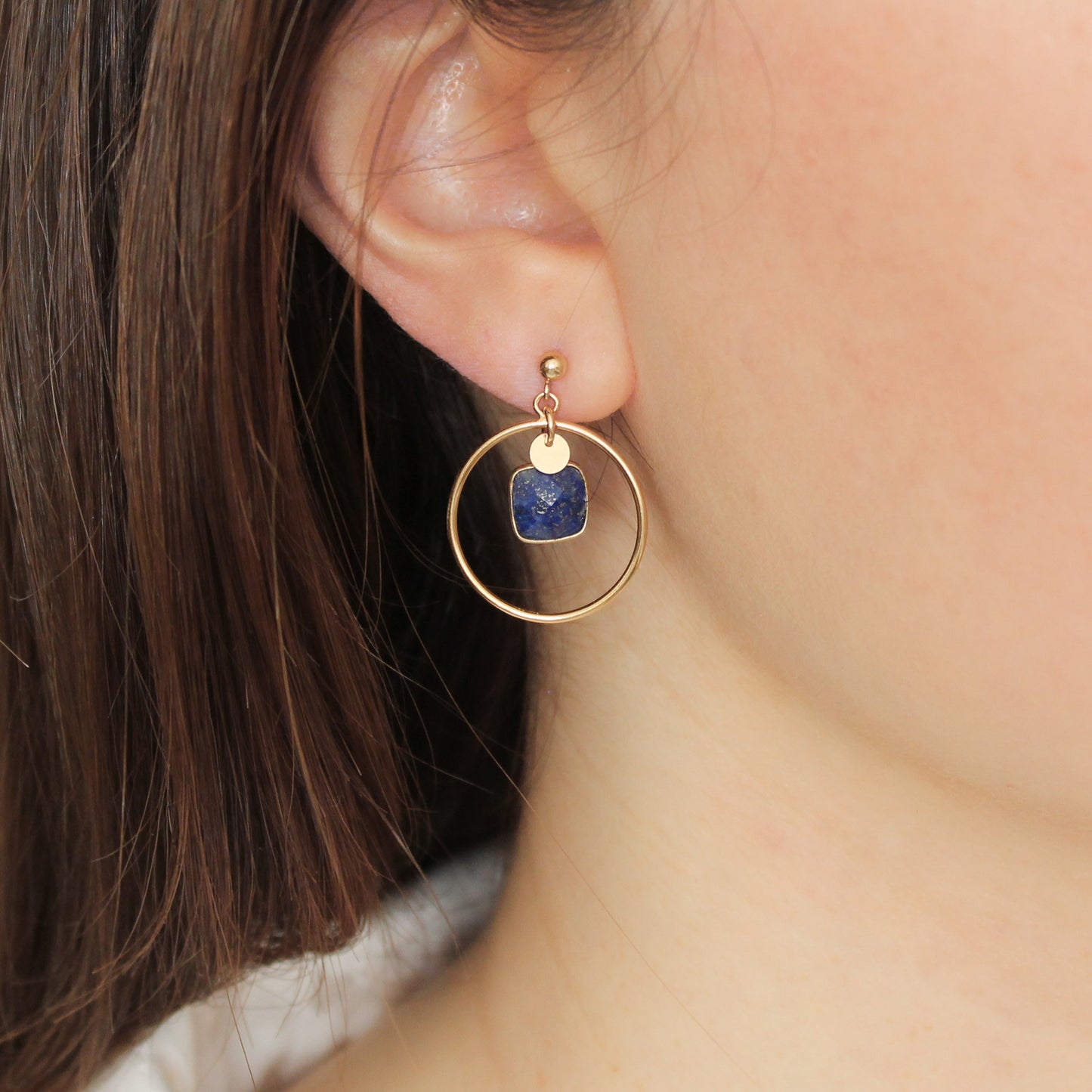 Boucles d'oreilles Lapis Lazuli - GALAXIES